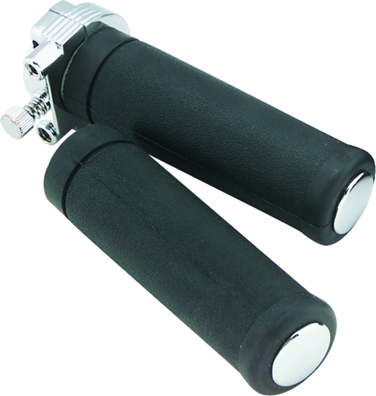 Bikers Choice 74-80 BT & XL Chrome Single Cable Throttle Assembly With Grips Replaces H-D 56500-79